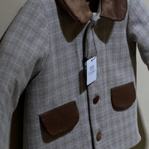 Palton bej scurt cu căptușeală