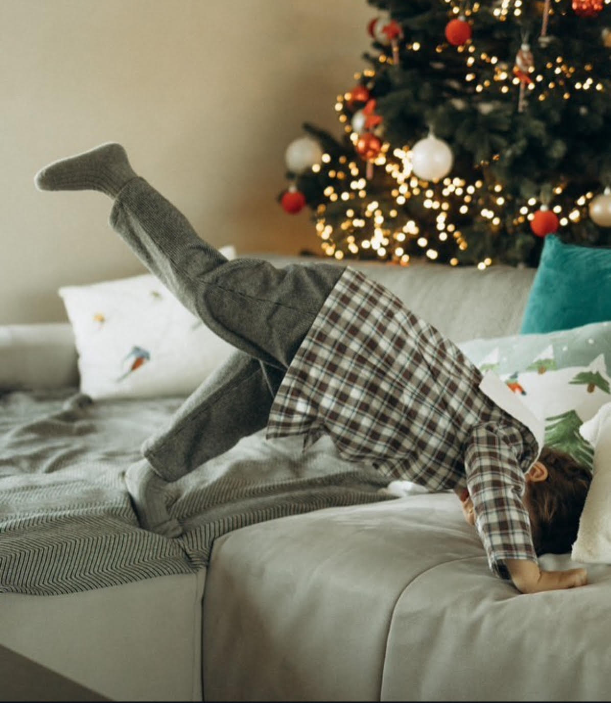 Pantaloni lână, alb negru