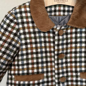 Palton colorat scurt cu căptușeală