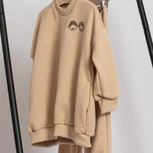 Costum două piese culoare bej