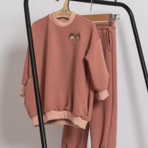 Costum două piese culoare roz