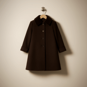Palton de lînă, maro