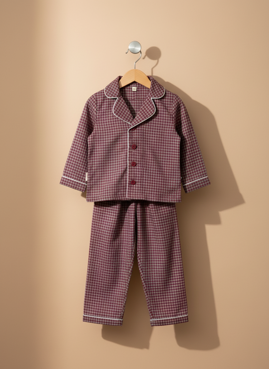 Pijama Crăciun carouri