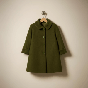 Palton de lînă, verde