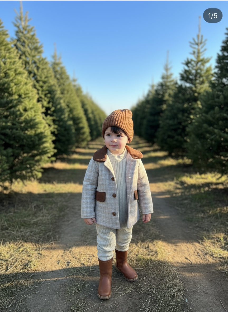 Palton bej scurt cu căptuşeală