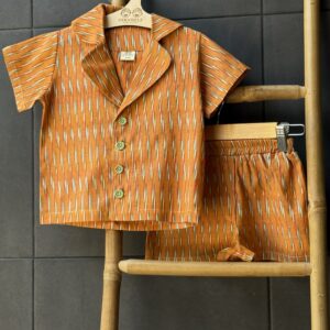 Costum de in, portocaliu